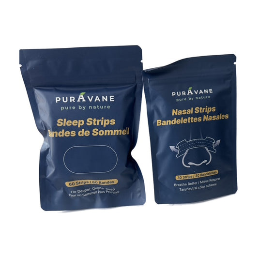 Puravane Sleep Kit — Mouth Tape + Nasal Strips Bundle